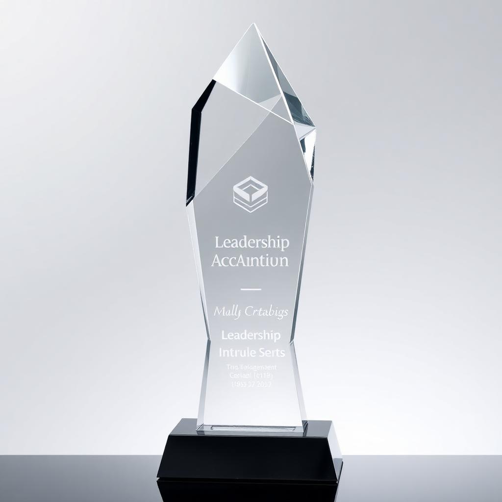 Leadership crystal award